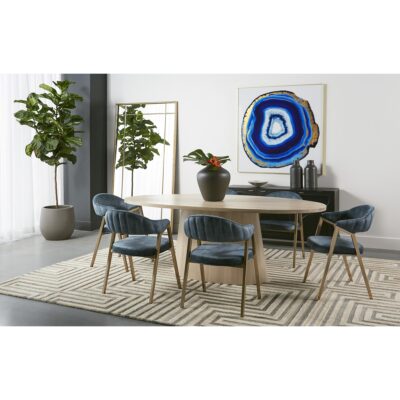 Burgos Dining Armchair - Nono Petrol 108484 108484 BURGOS DINING ARMCHAIR NONO PETROL 10