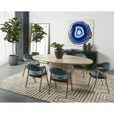 Burgos Dining Armchair - Nono Petrol 108484 108484 BURGOS DINING ARMCHAIR NONO PETROL 12