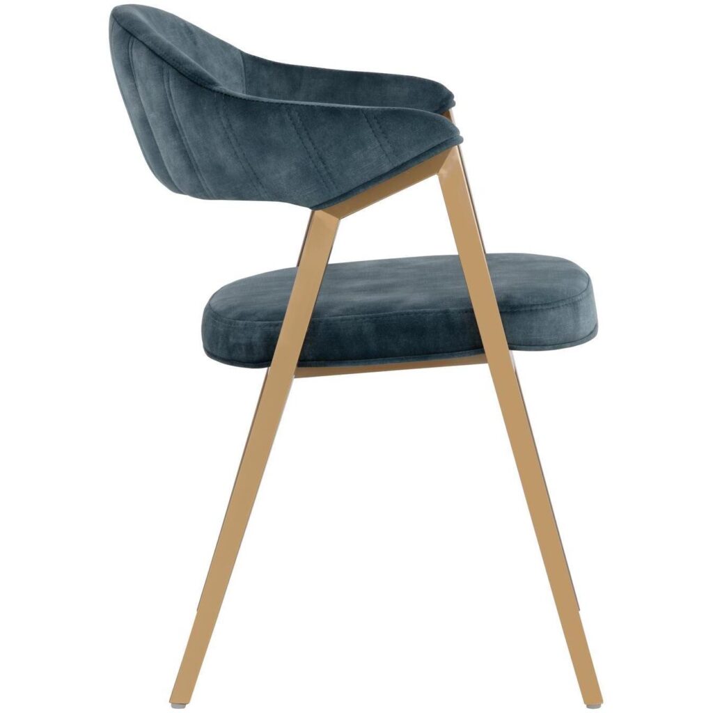 Burgos Dining Armchair - Nono Petrol - Image 3