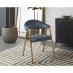 Burgos Dining Armchair - Nono Petrol 14 Burgos Dining Armchair - Nono Petrol 108484 108484 BURGOS DINING ARMCHAIR NONO PETROL 5