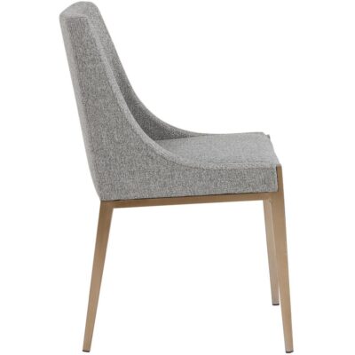 Dionne Dining Chair - Monument Pebble 108508 108508 DIONNE DINING CHAIR MONUMENT PEBBLE 2