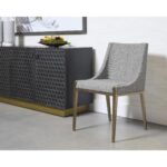 Dionne Dining Chair - Monument Pebble 12 Dionne Dining Chair - Monument Pebble 108508 108508 DIONNE DINING CHAIR MONUMENT PEBBLE 5