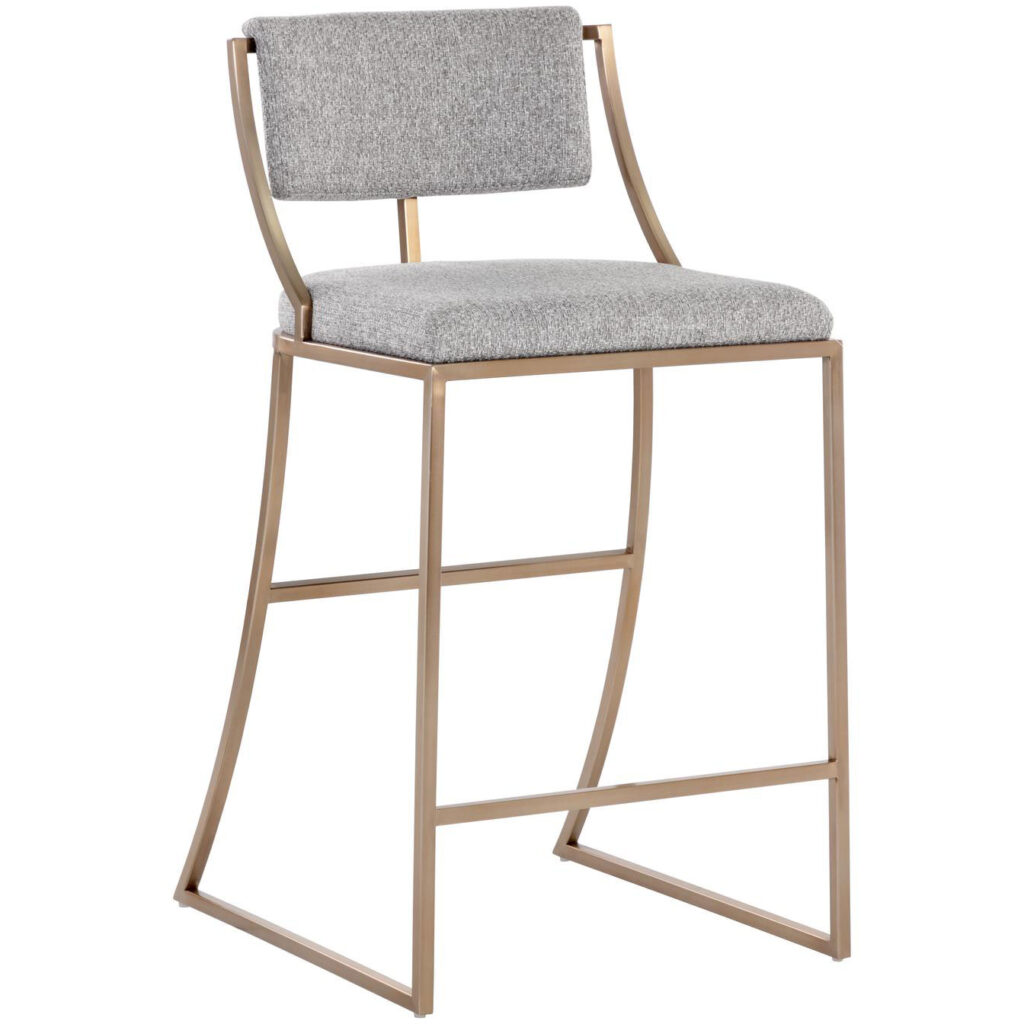 Makena Counter Stool - Monument Pebble