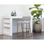 Makena Counter Stool - Monument Pebble 10 Makena Counter Stool - Monument Pebble 108520 108520 MAKENA COUNTER STOOL MONUMENT PEBBLE 5