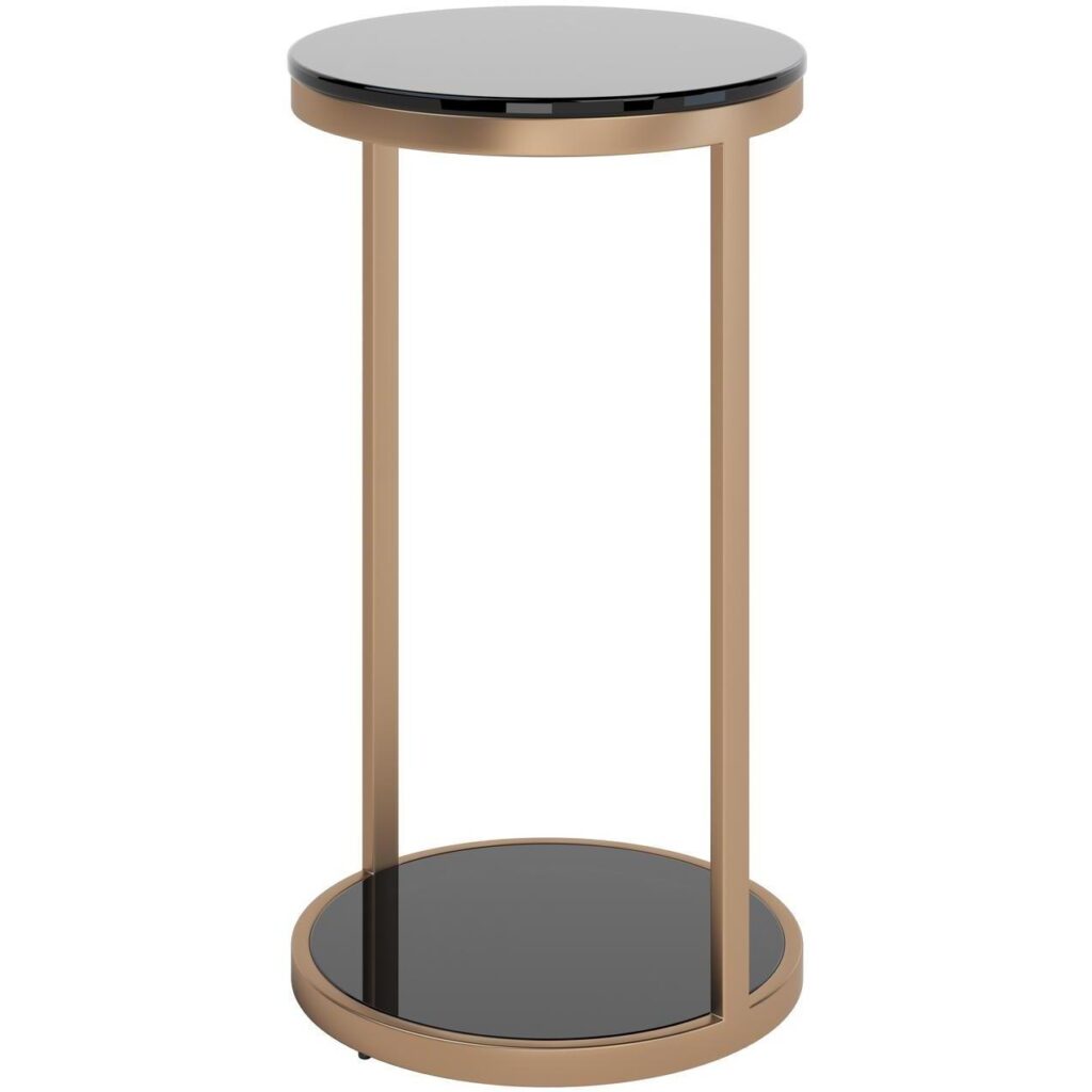 Benjamin End Table - Antique Brass