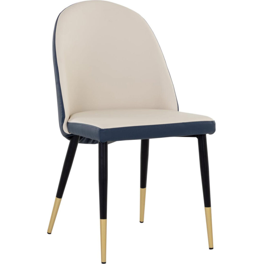 Kline Dining Chair - Dillon Cream / Dillon Thunder