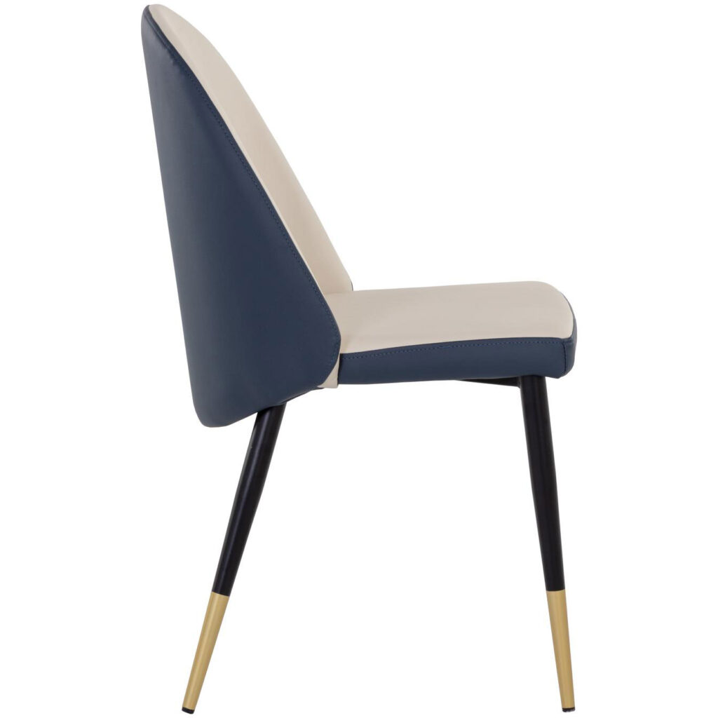 Kline Dining Chair - Dillon Cream / Dillon Thunder - Image 3