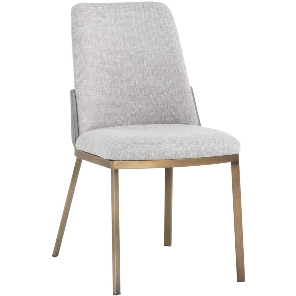 Marie Dining Chair - Belfast Heather Grey / Bravo Metal