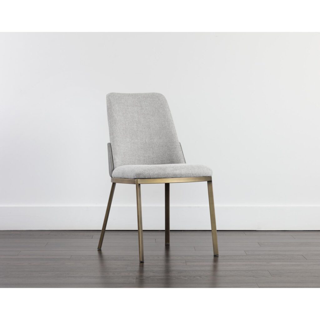 Marie Dining Chair - Belfast Heather Grey / Bravo Metal - Image 5