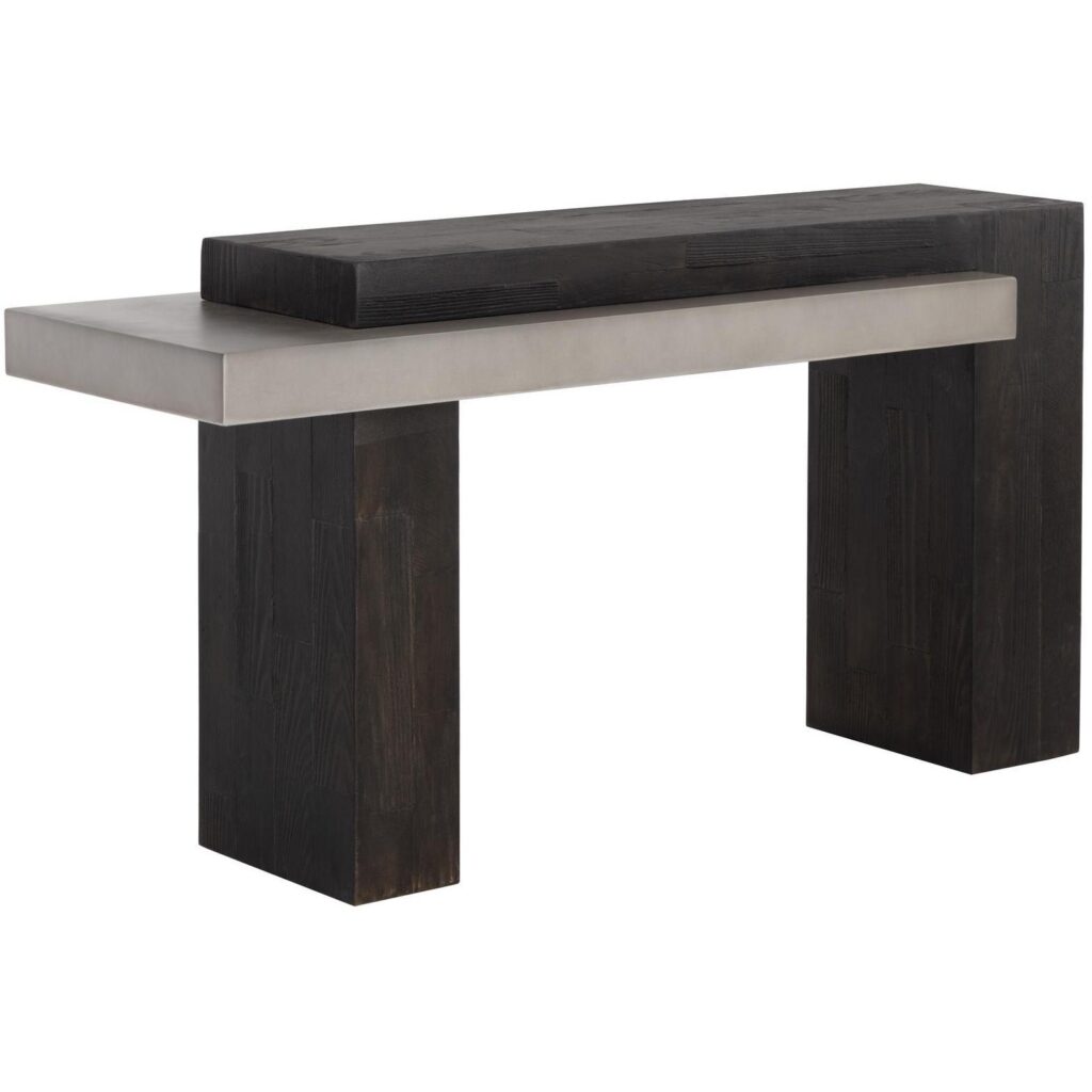 Herriot Console Table - Dark Brown / Grey - Image 2