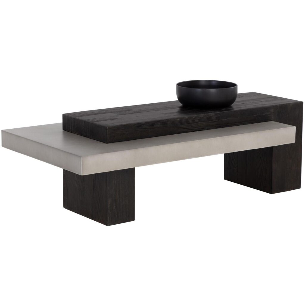 Herriot Coffee Table - Dark Brown / Grey