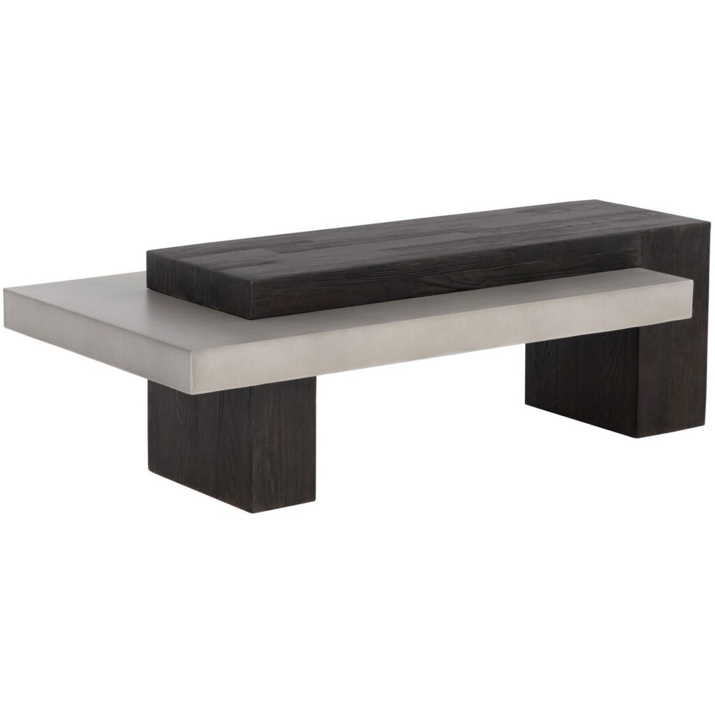 Herriot Coffee Table - Dark Brown / Grey - Image 2