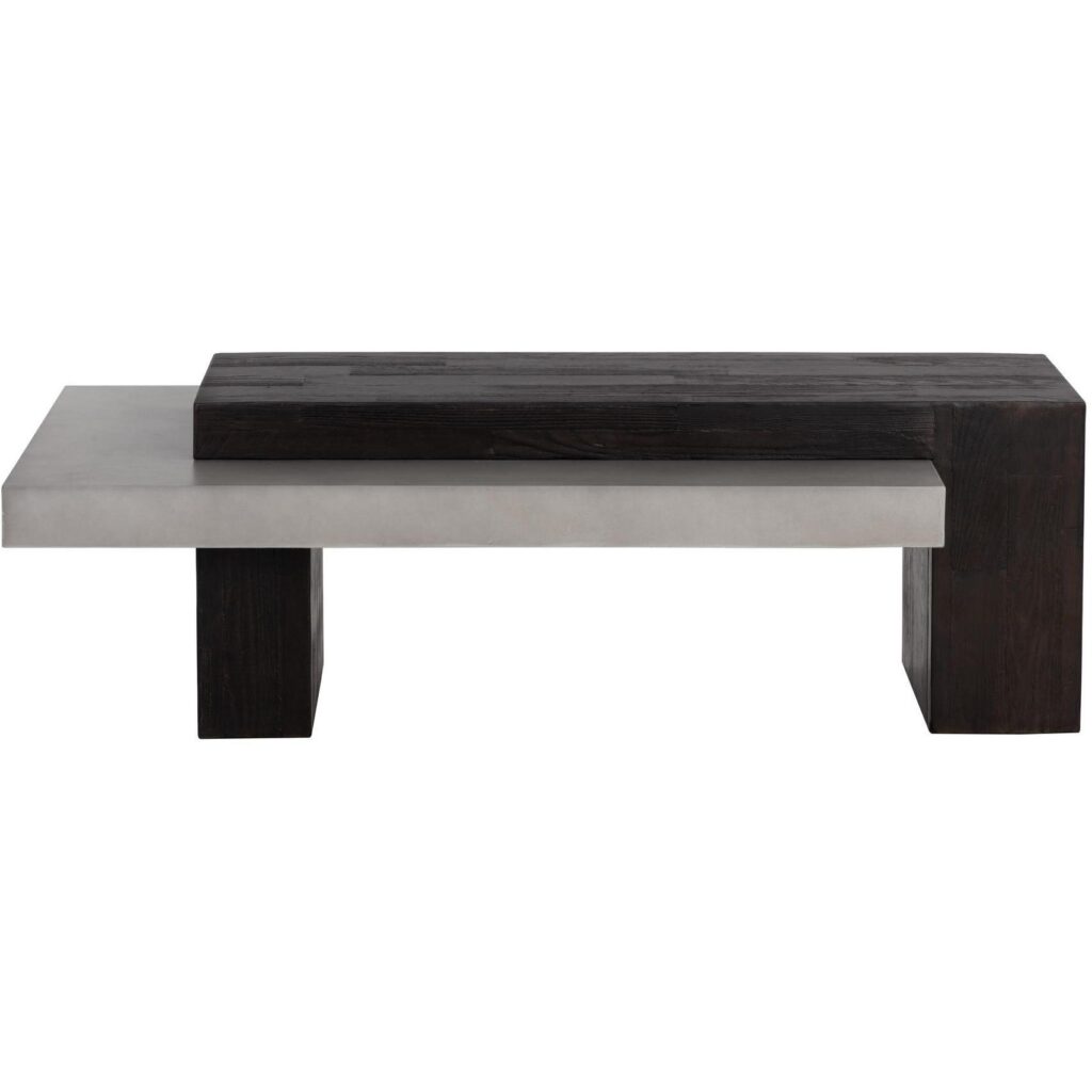 Herriot Coffee Table - Dark Brown / Grey - Image 3