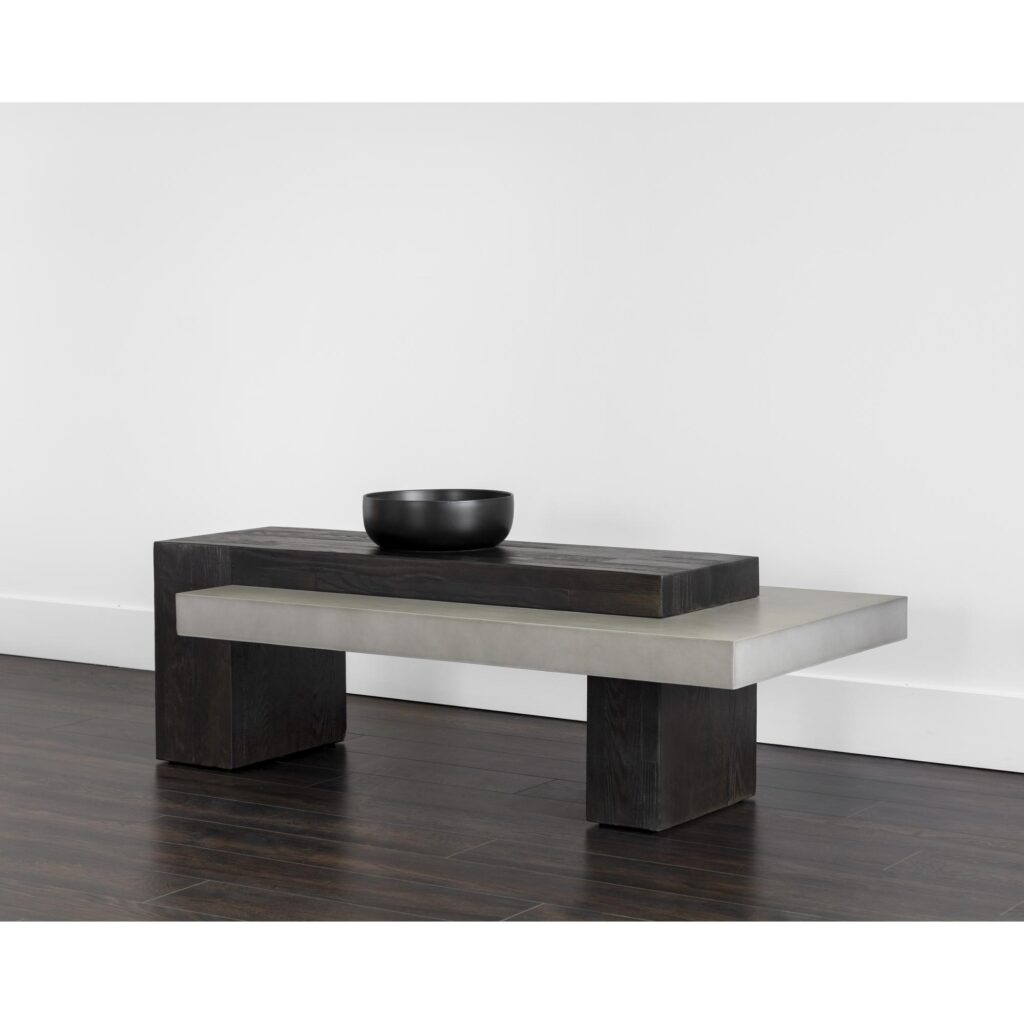 Herriot Coffee Table - Dark Brown / Grey - Image 4