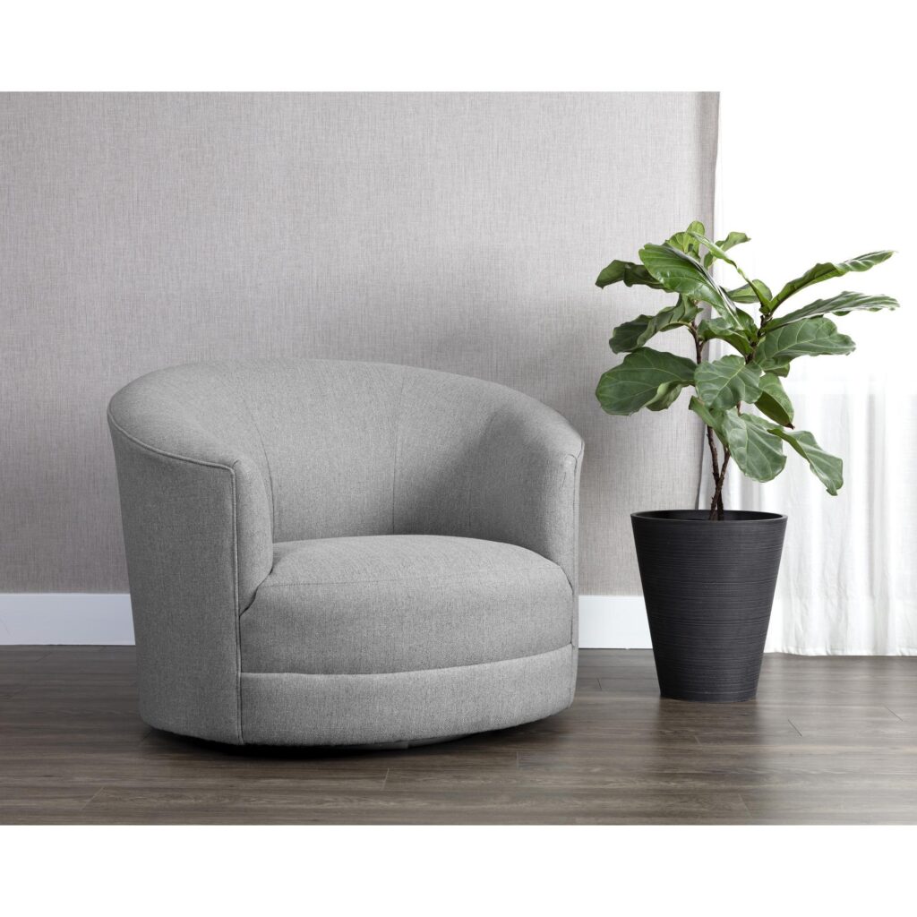 Grimaldi Swivel Armchair - Liv Dove - Image 5