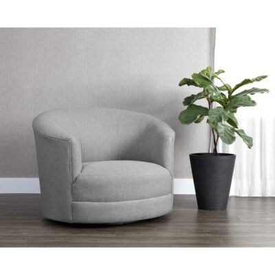 Grimaldi Swivel Armchair - Liv Dove 108555 108555 GRIMALDI SWIVEL ARMCHAIR LIV DOVE 5