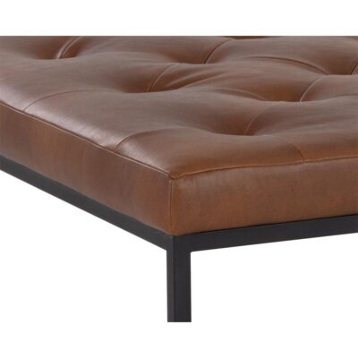 Endall Ottoman - Black - Bravo Cognac 108569 108569 ENDALL OTTOMAN BLACK BRAVO COGNAC 6