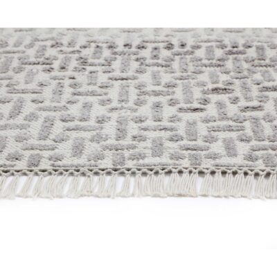 Ingrid Hand-Knotted Rug - Grey / Ivory - 5' X 8' 108639 108639 INGRID HAND KNOTTED RUG BEIGE 5 X 8 8