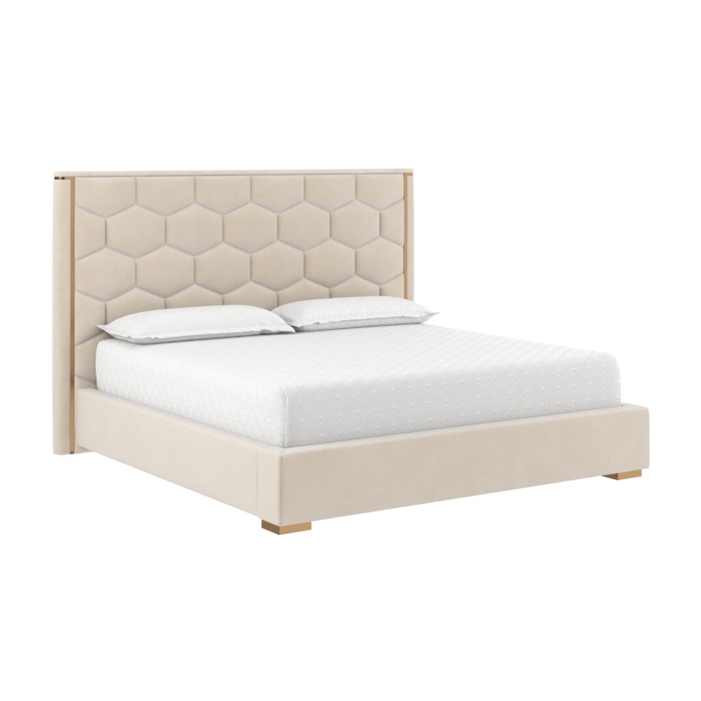 Alisha Bed - King - Meg Taupe - Image 4