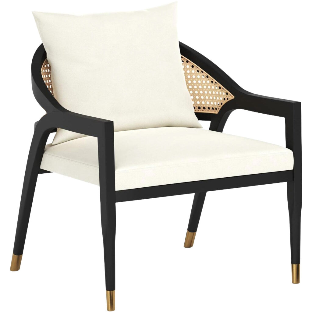 Kirsten Lounge Chair - Linoso Ivory