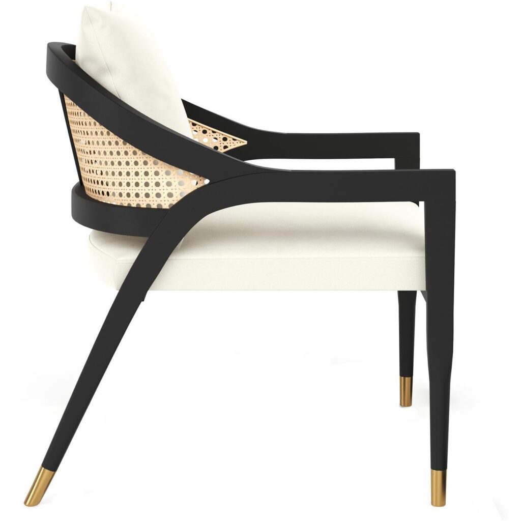 Kirsten Lounge Chair - Linoso Ivory - Image 3