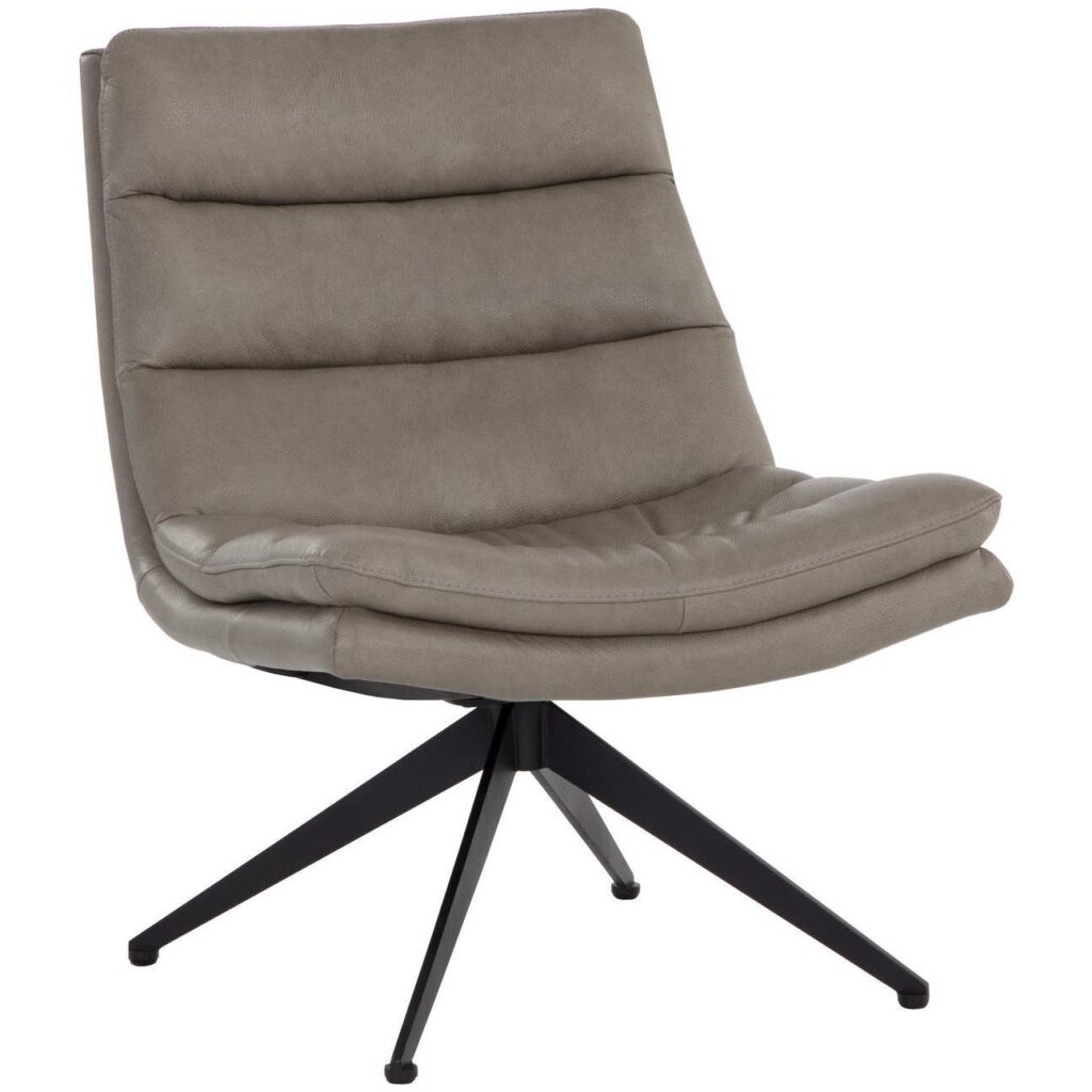 Keller Swivel Lounge Chair - Missouri Stone Leather