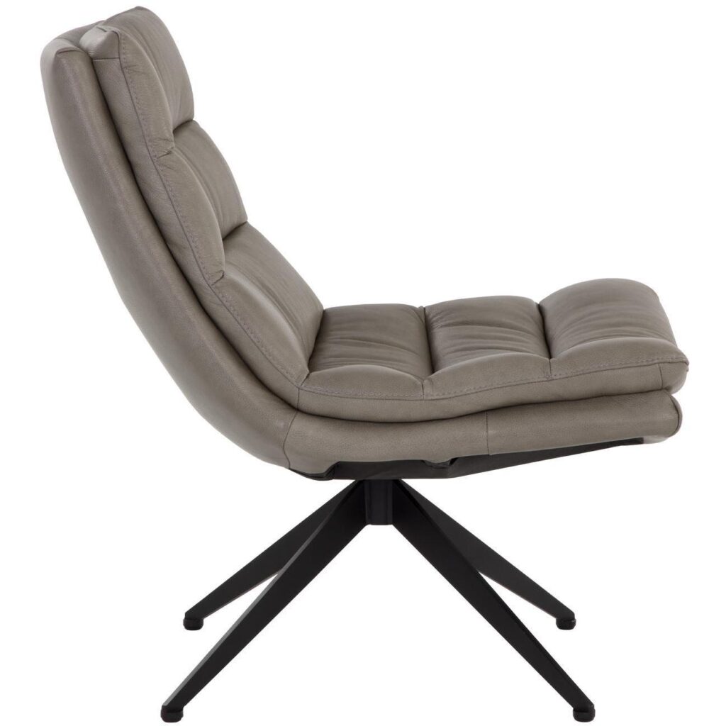 Keller Swivel Lounge Chair - Missouri Stone Leather - Image 4