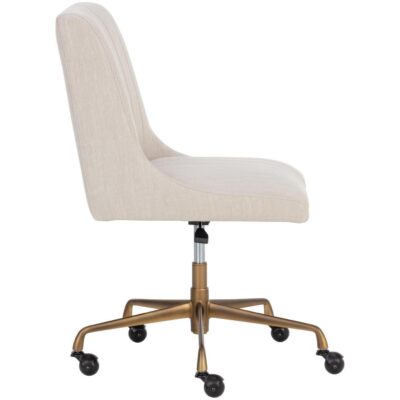 Halden Office Chair - Beige Linen 108730 108730 HALDEN OFFICE CHAIR BEIGE LINEN 2