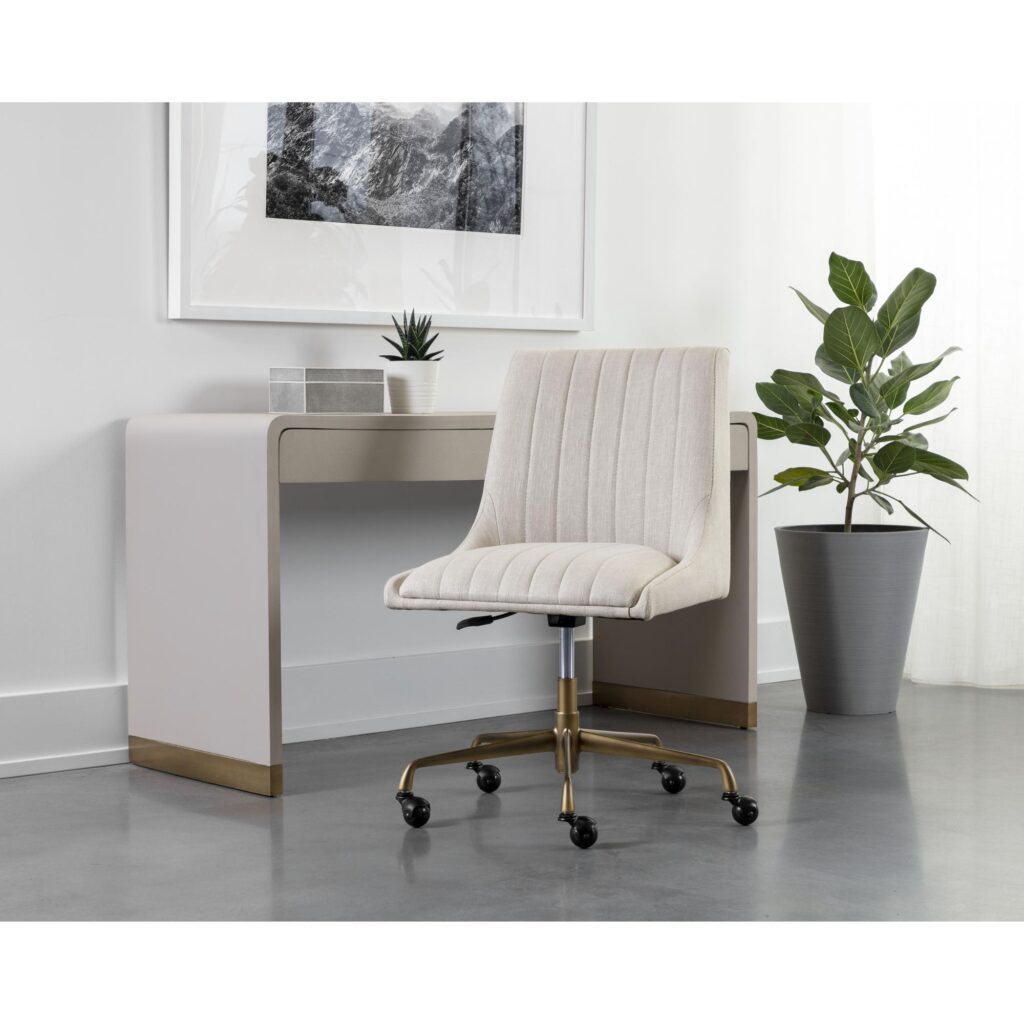 Halden Office Chair - Beige Linen - Image 5