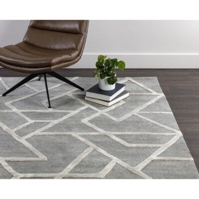 Zizi Hand-Tufted Rug - Grey - 9' X 12' 108741 108741 ZIZI HAND TUFTED RUG DARK GREY 9 X 12 5