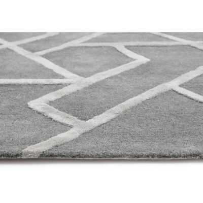 Zizi Hand-Tufted Rug - Grey - 9' X 12' 108741 108741 ZIZI HAND TUFTED RUG DARK GREY 9 X 12 8