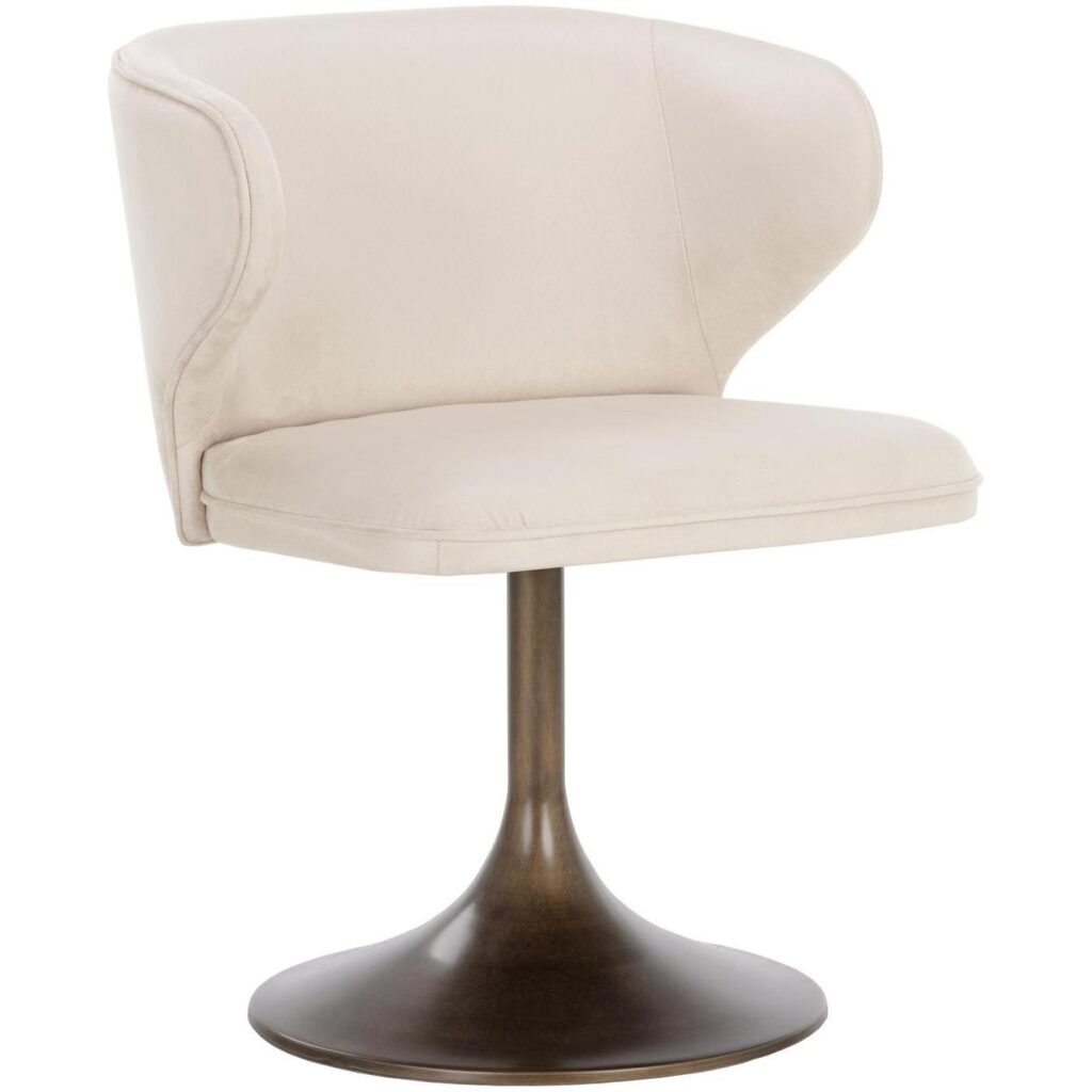 Simone Swivel Dining Chair - Casablanca Cloud