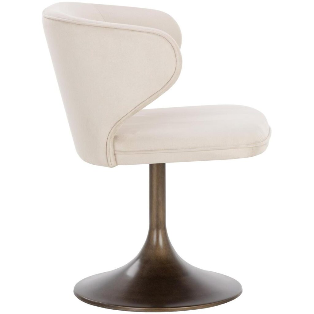 Simone Swivel Dining Chair - Casablanca Cloud - Image 3