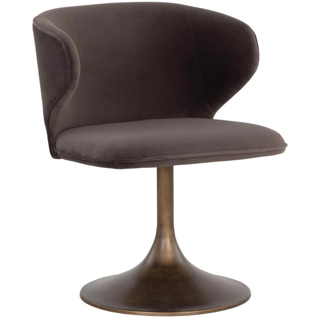 Simone Swivel Dining Chair - Meg Ash