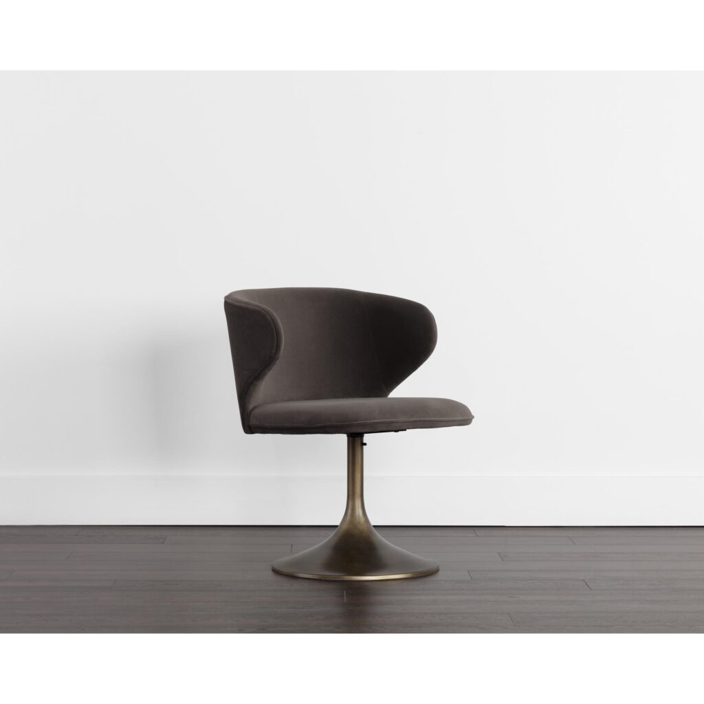 Simone Swivel Dining Chair - Meg Ash - Image 5