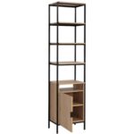Ambrose Modular Bookcase - Small - Rustic Oak - Black 9 Ambrose Modular Bookcase - Small - Rustic Oak - Black 108793 108793 AMBROSE MODULAR BOOKCASE SMALL RUSTIC OAK BLACK 2