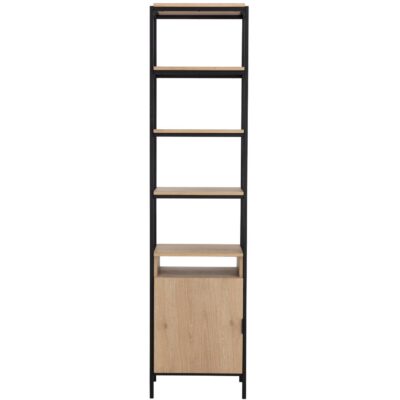 Ambrose Modular Bookcase - Small - Rustic Oak - Black 108793 108793 AMBROSE MODULAR BOOKCASE SMALL RUSTIC OAK BLACK 3