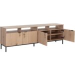 Ambrose Modular Media Console And Cabinet - Rustic Oak - Black 8 Ambrose Modular Media Console And Cabinet - Rustic Oak - Black 108796 108796 AMBROSE MODULAR MEDIA CONSOLE AND CABINET RUSTIC OAK BLACK 3
