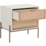 Avida Nightstand - Champagne Gold - Cream/Natural 10 Avida Nightstand - Champagne Gold - Cream/Natural 108806 108806 AVIDA NIGHTSTAND CHAMPAGNE GOLD CREAM NATURAL 2