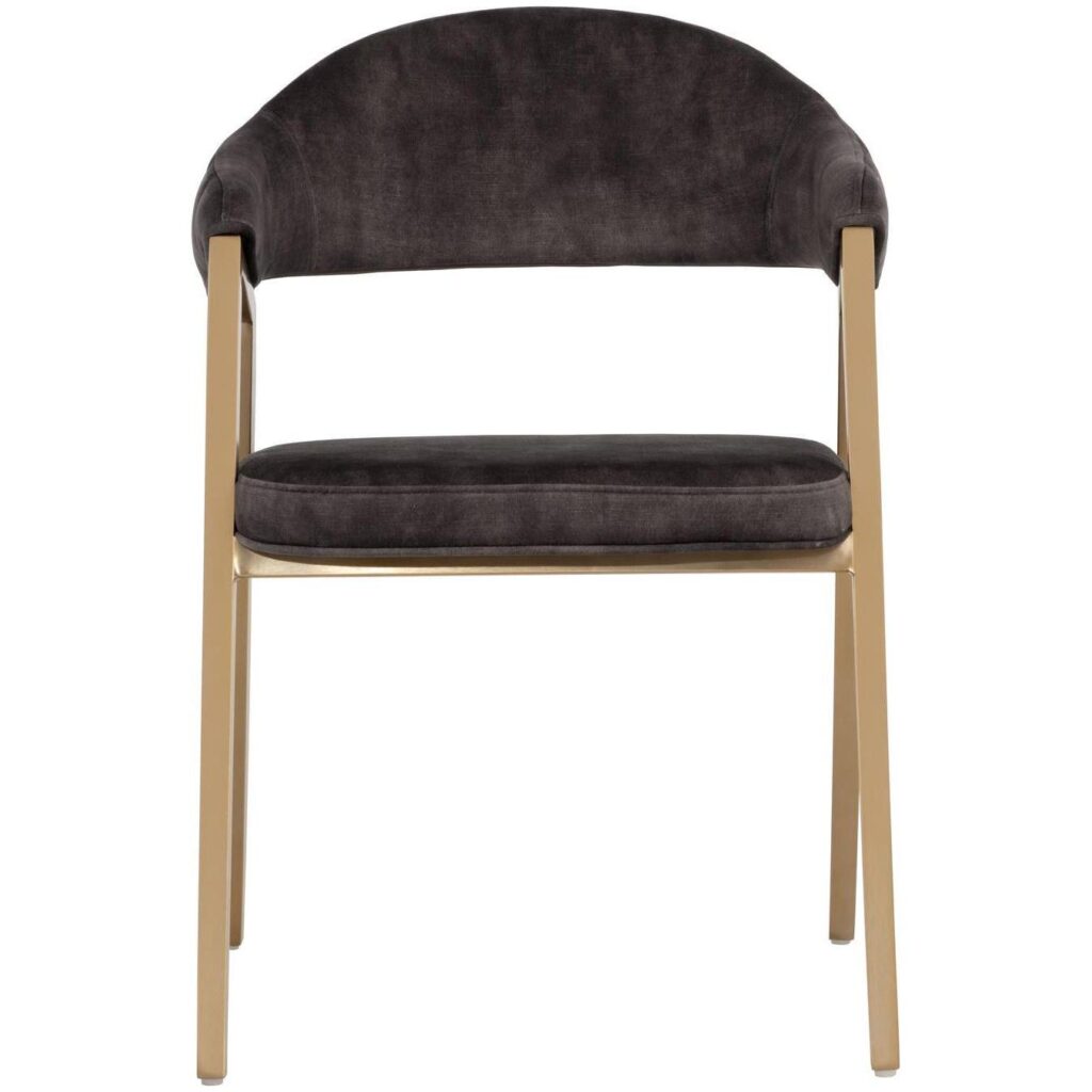 Burgos Dining Armchair - Nono Shitake - Image 2