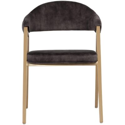 Burgos Dining Armchair - Nono Shitake 108871 108871 BURGOS DINING ARMCHAIR NONO SHITAKE 1