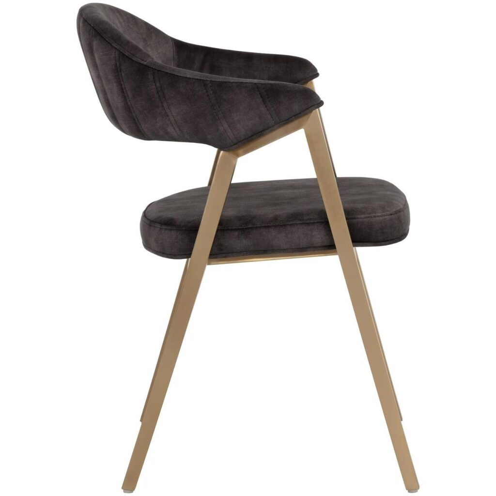 Burgos Dining Armchair - Nono Shitake - Image 3