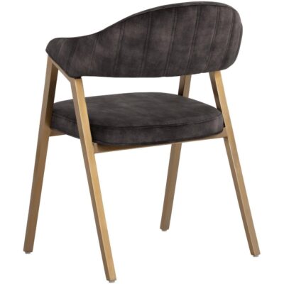 Burgos Dining Armchair - Nono Shitake 108871 108871 BURGOS DINING ARMCHAIR NONO SHITAKE 3