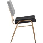Brinley Dining Chair - Gold - Nightfall Black / Chacha Grey 10 Brinley Dining Chair - Gold - Nightfall Black / Chacha Grey 108903 108903 BRINLEY DINING CHAIR GOLD NIGHTFALL BLACK CHACHA GREY 2