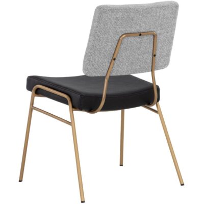 Brinley Dining Chair - Gold - Nightfall Black / Chacha Grey 108903 108903 BRINLEY DINING CHAIR GOLD NIGHTFALL BLACK CHACHA GREY 3