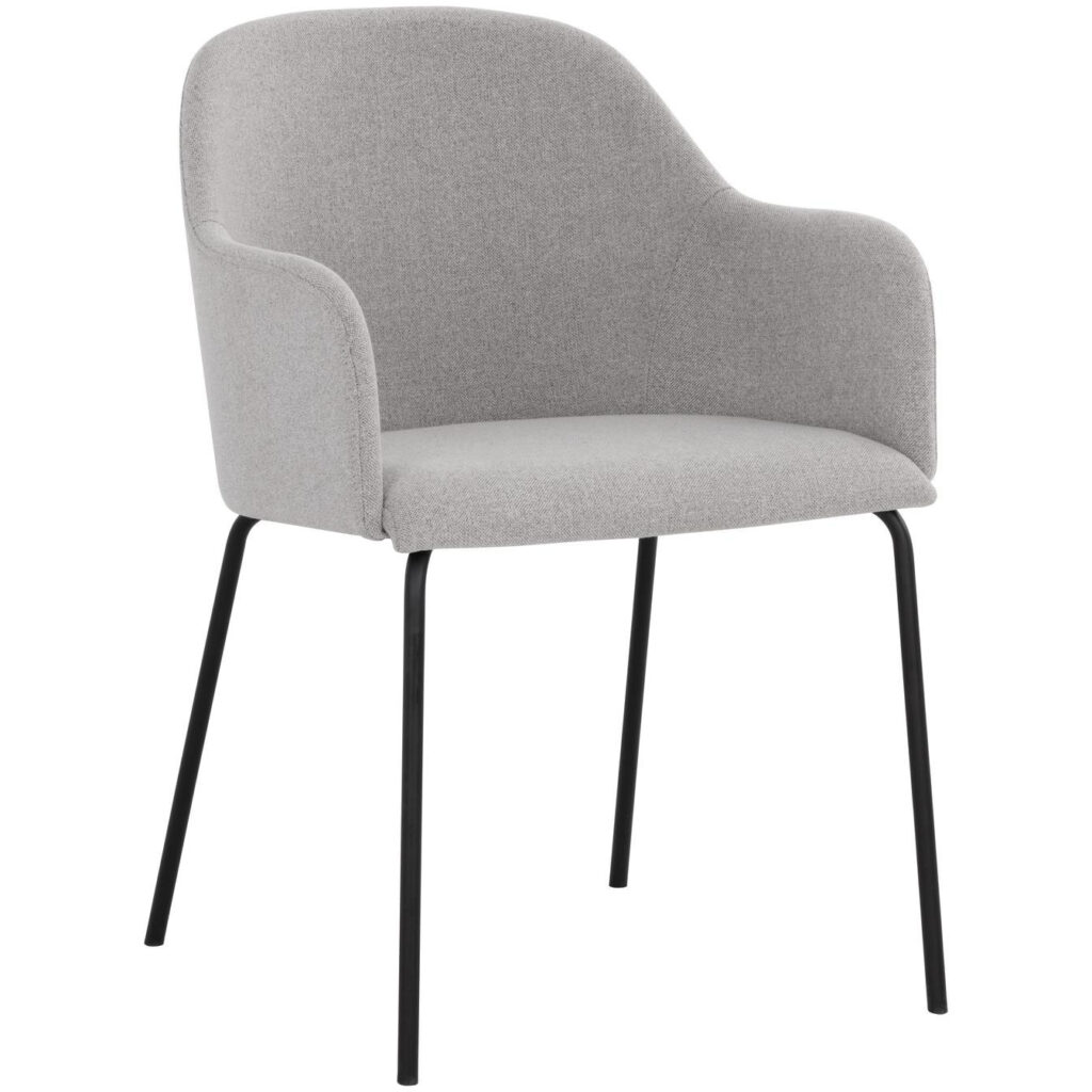 Hensley Dining Armchair - Mina Warm Grey