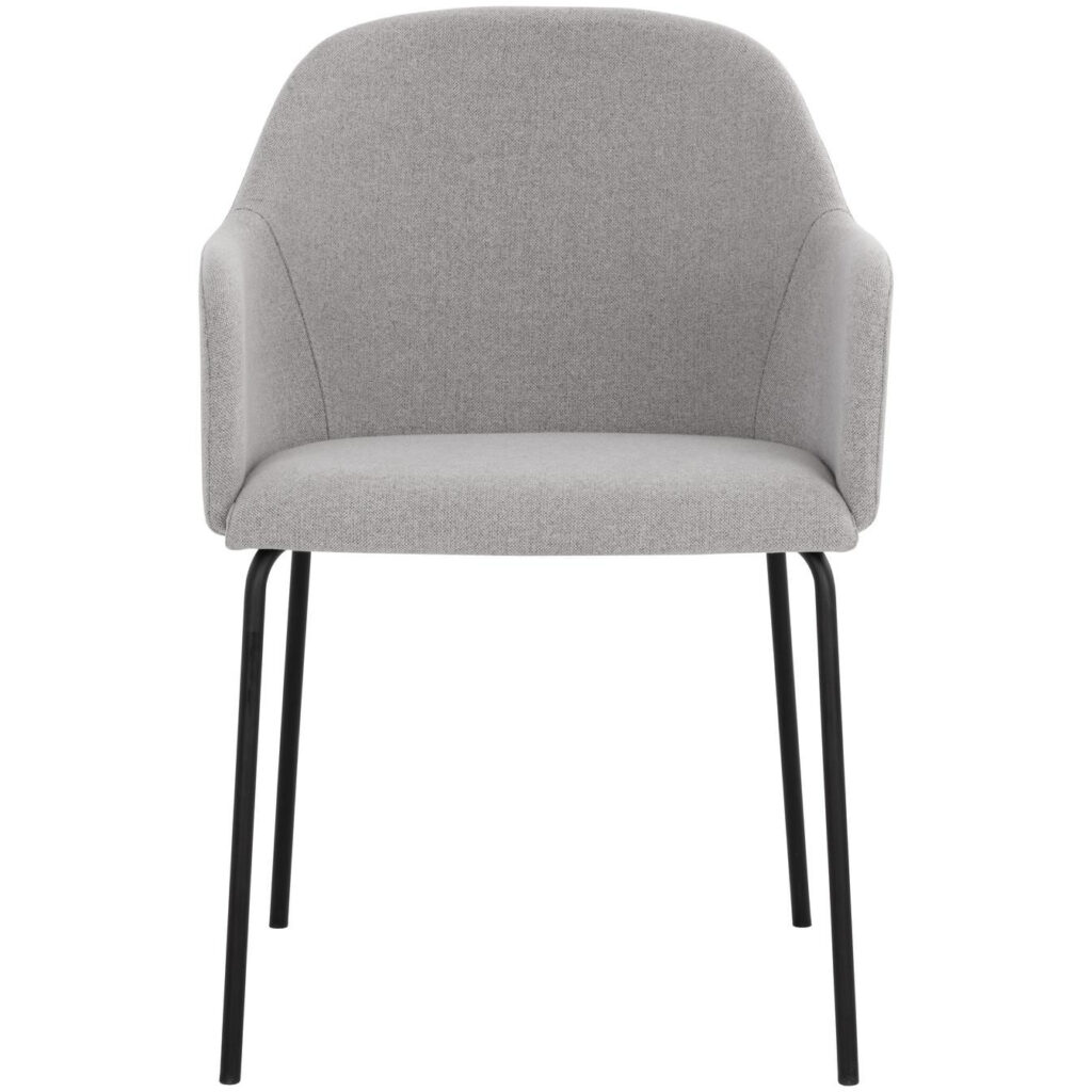 Hensley Dining Armchair - Mina Warm Grey - Image 2