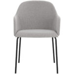Hensley Dining Armchair - Mina Warm Grey 108914 108914 HENSLEY DINING ARMCHAIR MINA WARM GREY 1