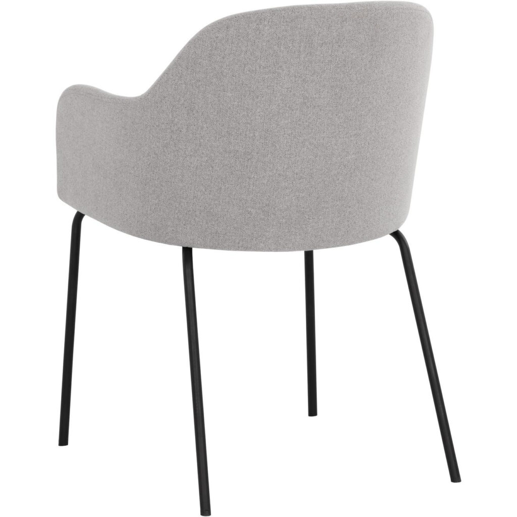 Hensley Dining Armchair - Mina Warm Grey - Image 4