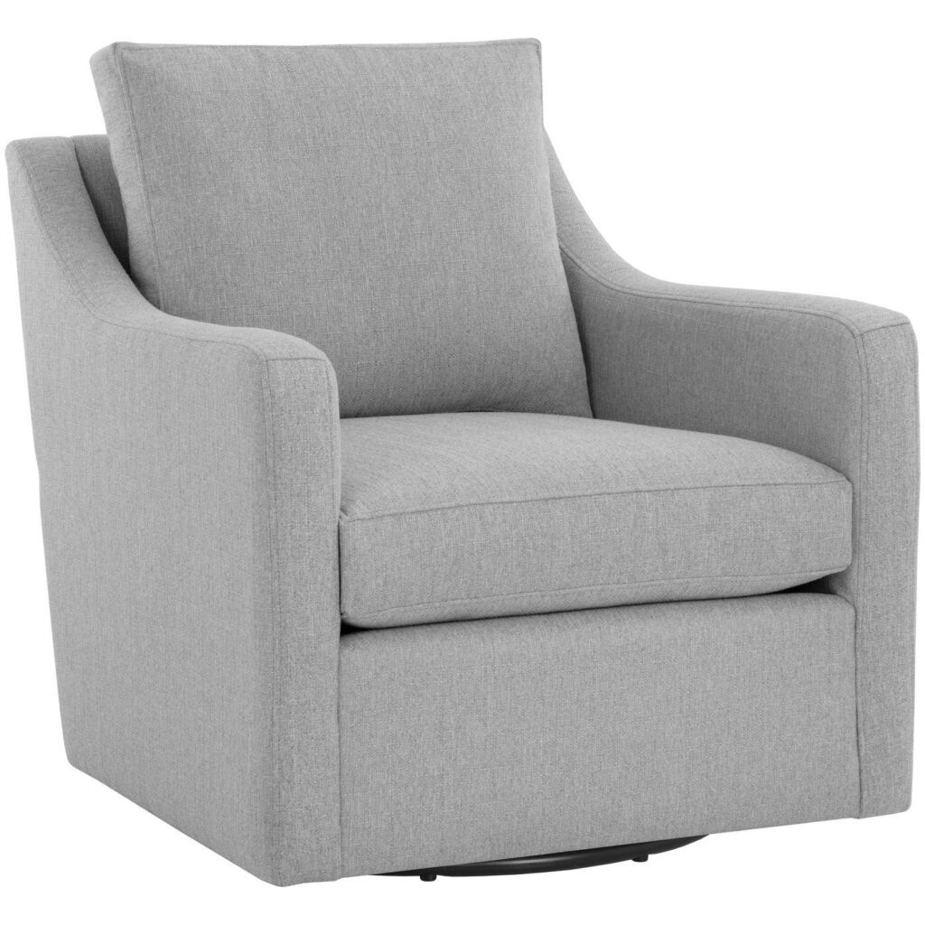 Brianna Swivel Lounge Chair - Liv Dove